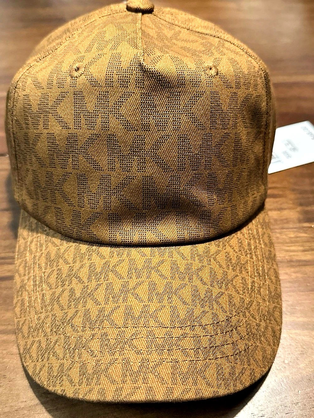 Michael Kors Logo Print Stretch Cotton Baseball Cap Brown